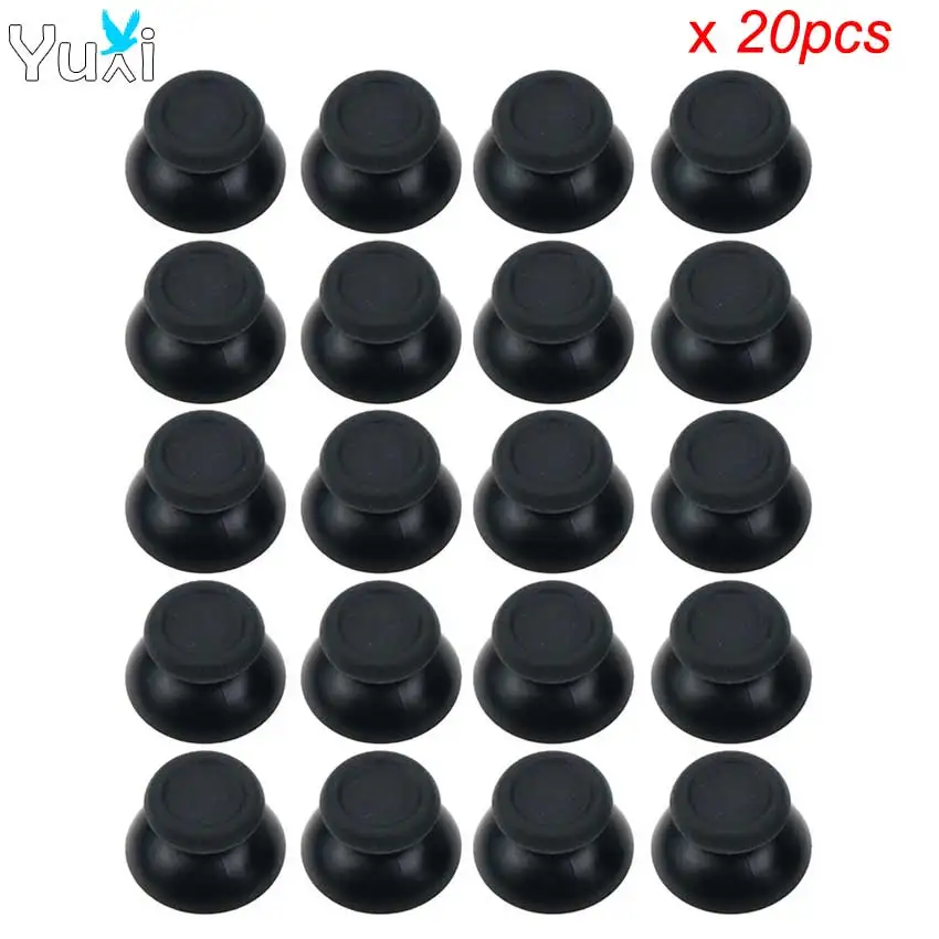 

YuXi 20pcs 3D Analog Joystick Thumbsticks for Sony Dualshock 4 PS4 DS4 Controller Thumb Stick Cap Grips