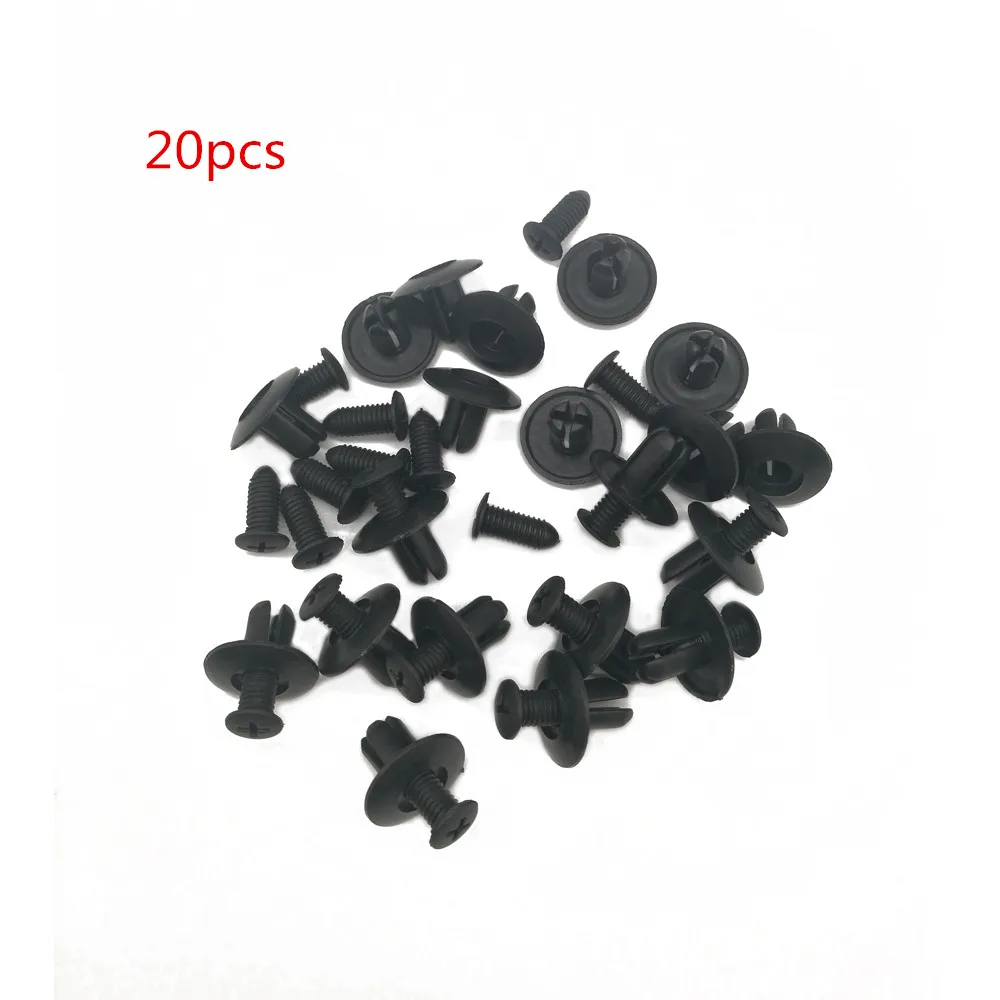 20pcs Car Door Trim Panel Fasteners Auto Bumper Fastener Plastic Rivets Retainer Clips fit for Toyota hyundai nissan mazda 3