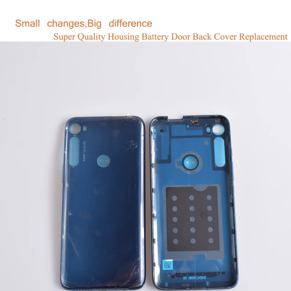 10Pcs/Lot For Motorola Moto One Fusion Plus Housing Battery Cover Back Cover Case Rear Door Chassis Shell One Fusion+Replacement