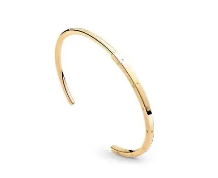 Authentic 925 Sterling Silver Bracelet Rose Gold pandora Signature I-D Bangle Fit Women Bead Charm Diy pandora Jewelry view 2