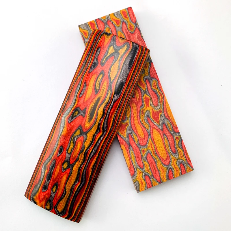 2pieces 3D Color Wood for DIY Knife Handle Making Material DIY Handle Patch Accessories 120x40x8mm