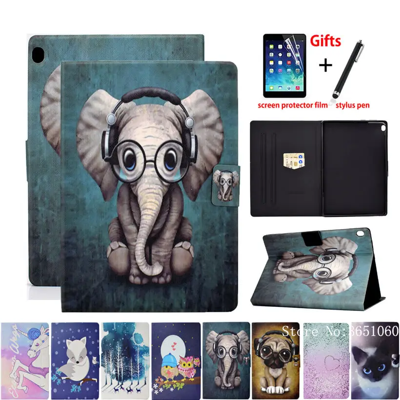 Case For Lenovo Tab M10 HD 2nd Gen Cover TB-X306X TB-X306F TB-X505F TB-X505X TB-X605F TB-X605L Funda Fashion Animal Capa +Gift