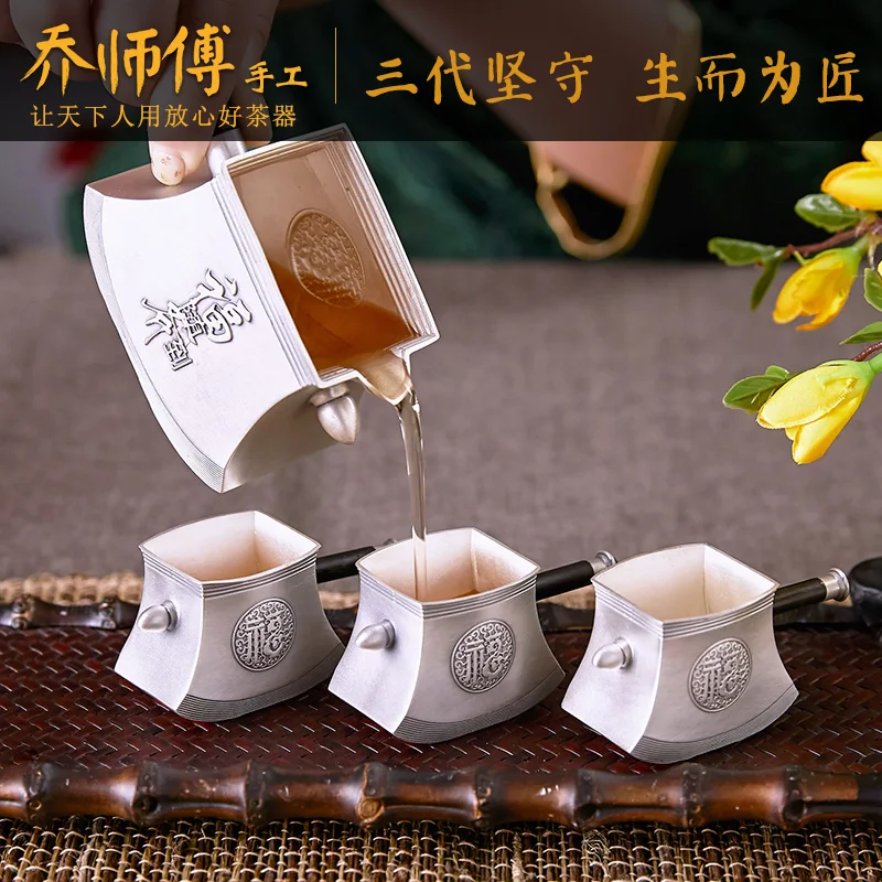 Joe teacher manual pure silver tea set silver tea set sterling silver 999 kung fu tea tea teapot teacup gifts