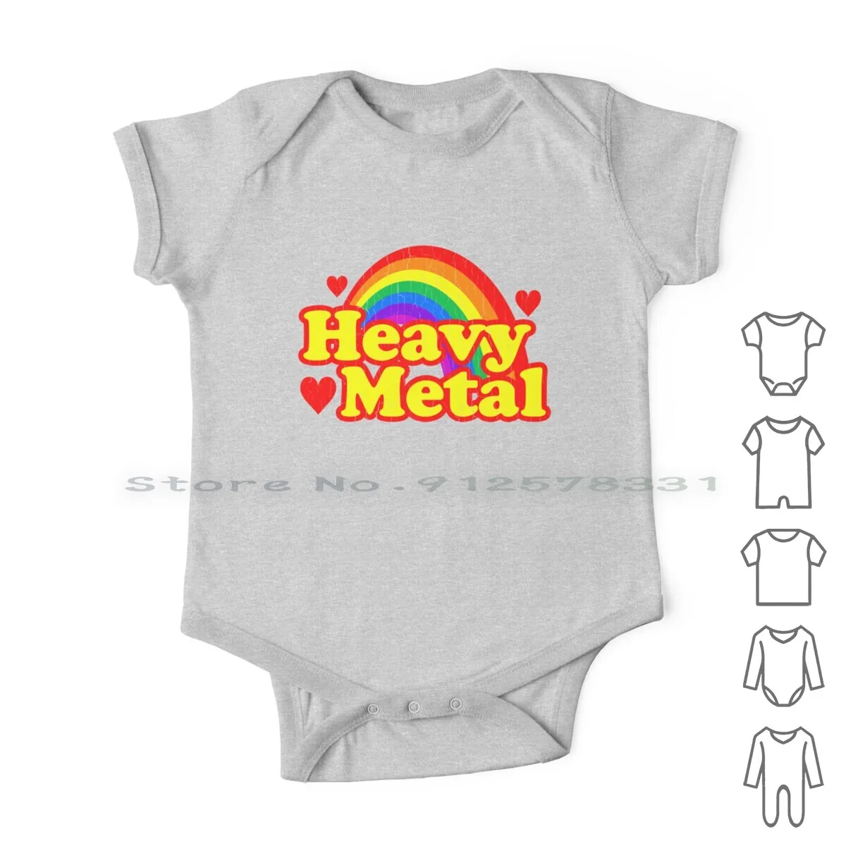 

Funny Heavy Metal Rainbow Newborn Baby Clothes Rompers Cotton Jumpsuits Death Metal Rainbow Heavy Metal Rainbow Funny Quotes