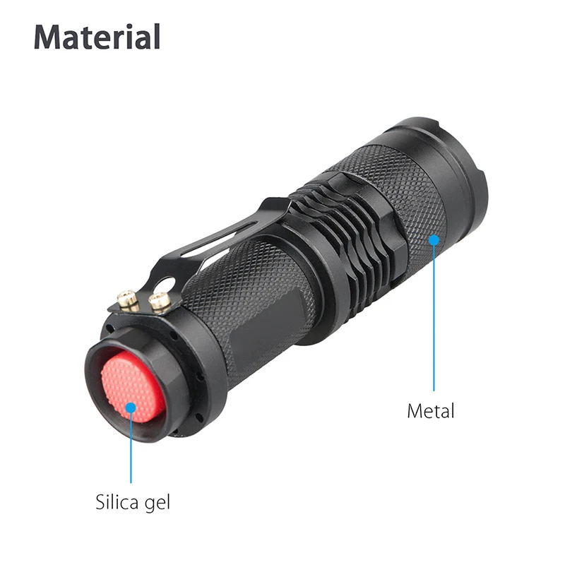 1pc Led torcia UV viola Ultra Violet AA batteria torcia lampada Flash light torcia luce nera per rilevamento contanti denaro