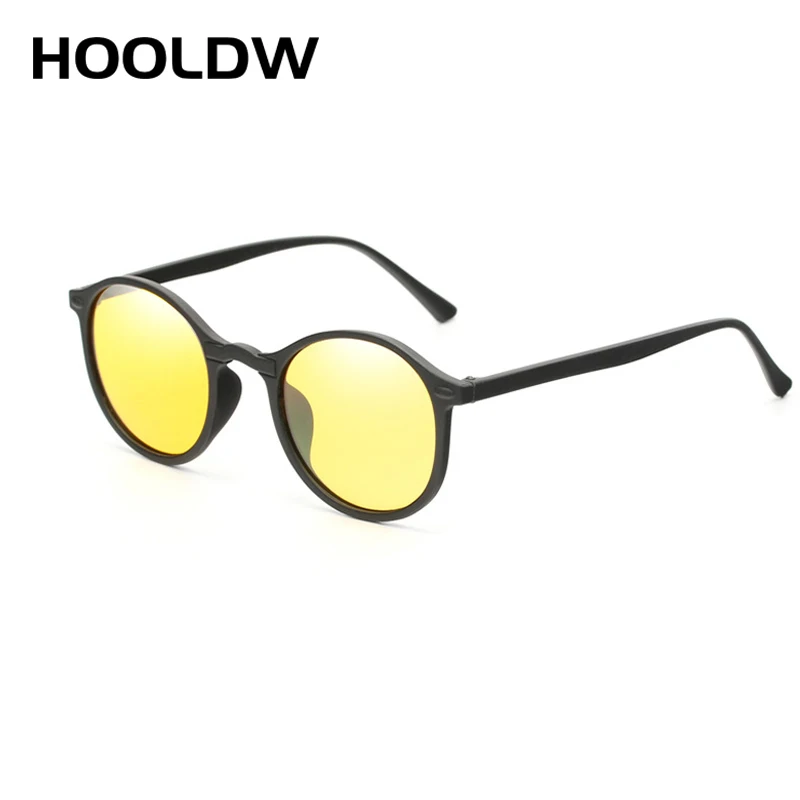 HOOLDW New Women Round Polarized Sunglasses Retro Vintage UV400 Driving Steampunk Eyewear Male Small Sun Glasses Gafas Ciclismo