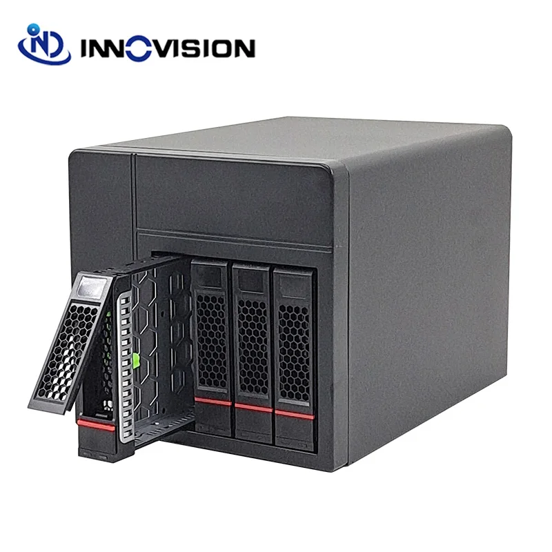 High Quality New Tooless Screwless Hard Drive Enclosure 4 HDD Bays Nas Storage Server Case Support Install PCIE Card