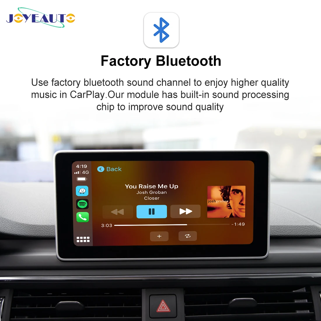 واجهة CarPlay اللاسلكية JoyeAuto لأودي A3 8 فولت MMI B9 2012-2018 أبل CarPlay أندرويد السيارات النسخ المتطابق ما بعد البيع كام AirPlay