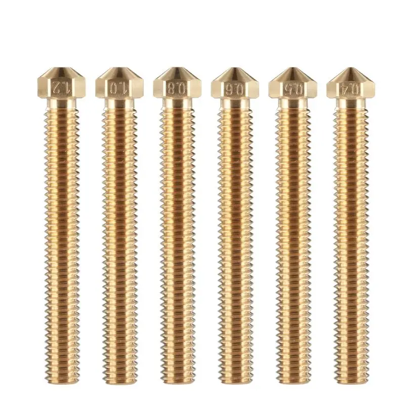 

1.75MM/3.00MM Brass Super Volcano Nozzle Filament Large Flow 3D pinter For Super Volcano Hotend Brass Nozzle