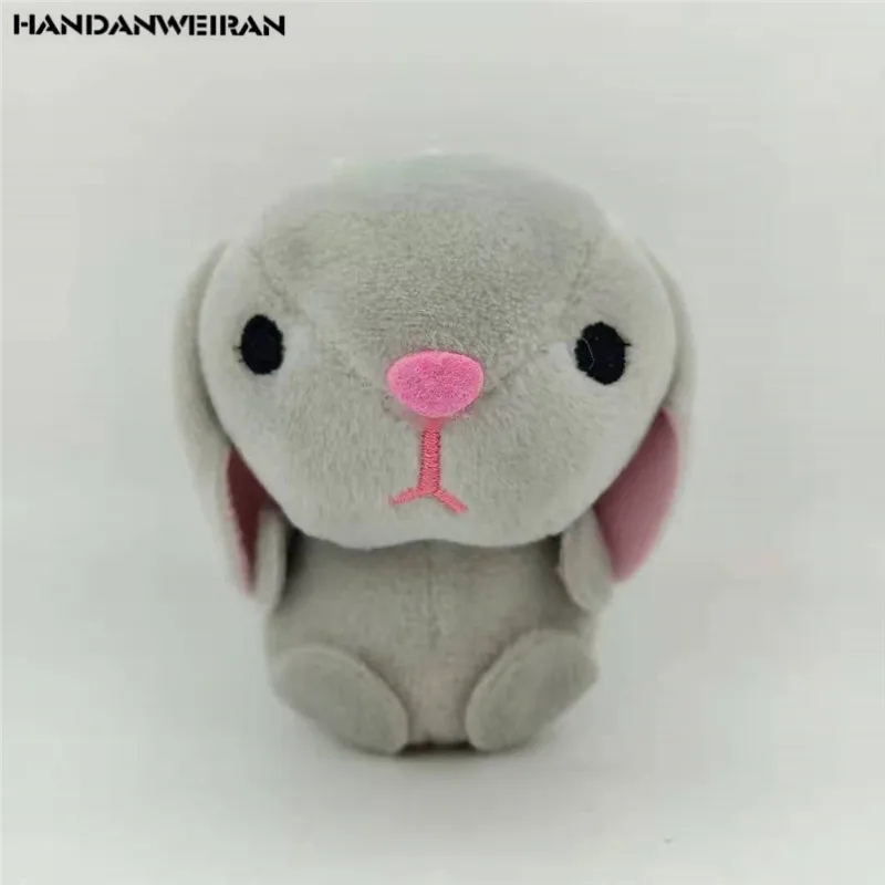 1PCS Drooping Ears Rabbit Plush Toys Small Pendant Cute Cartoon Bunny Stuffed Toy For Kids Activities Gift 8CM HANDANWEIRAN