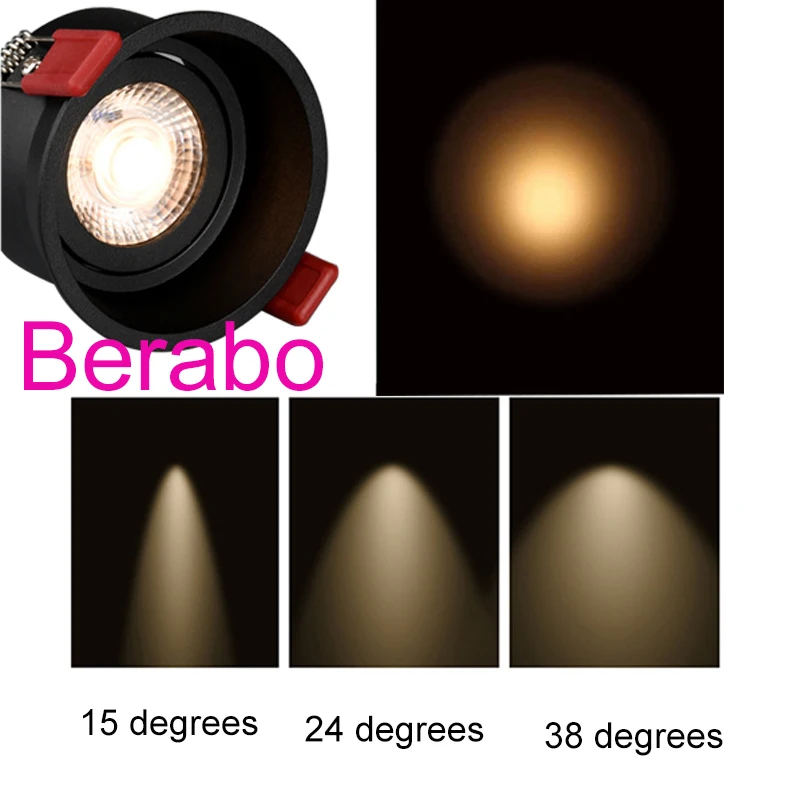 Dimmbare AC110V220V230V 5W7W15W20W COB Downlight LED Deckeneinbauleuchte Spotlicht für Heimbeleuchtung Innenbeleuchtung – Detail 12