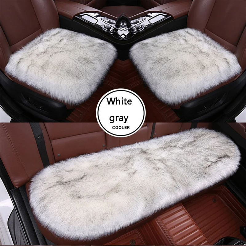 Faux Fur Car Seat Covers Plush For Nissan qashqai j10 j11 juke murano z51 x trail versa teana j32 almera classic g15 navara d40