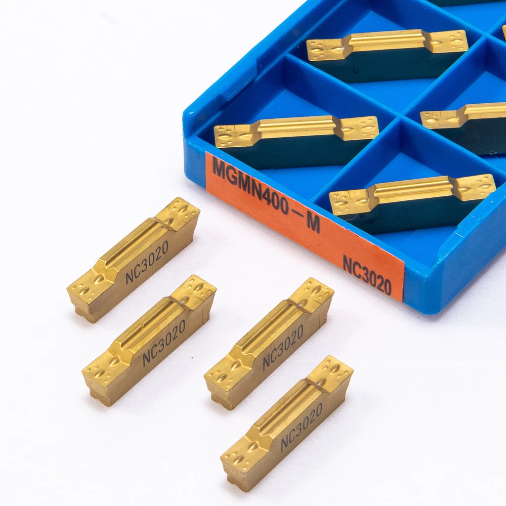 10 pz MGMN400 M PC9030 NC3020 NC3030 utensili per tornitura inserti in metallo duro utensili per tornio in metallo CNC MGMN 400 inserti per scanalatura lega dura