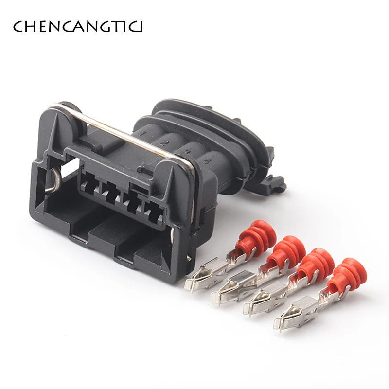 1 Set 4 Pin Junior Power Timer Socket Plug O2 Sensor Ignition Coil Automotive Connector for Oxygen DJ7042Y-3.5-21 282192-1