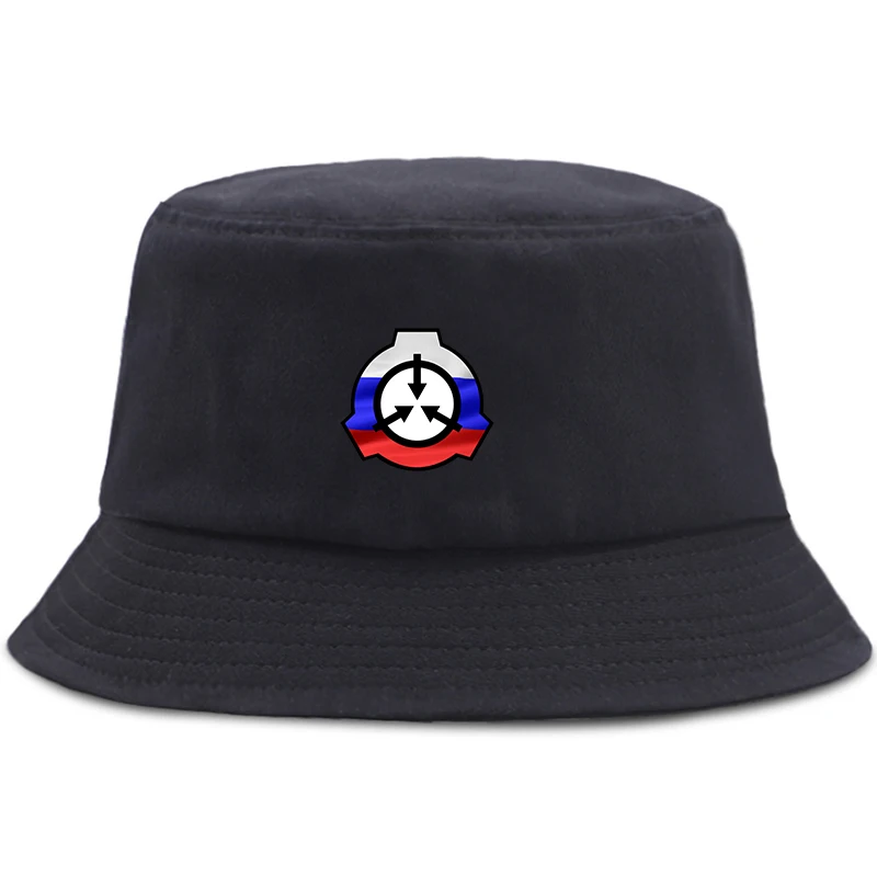 Anime SCP Secure Contain Protect Parent-child Bucket Hat Summer Panama Bucket Cap Women Men Hip Hop Harajuku Fisherman Hat