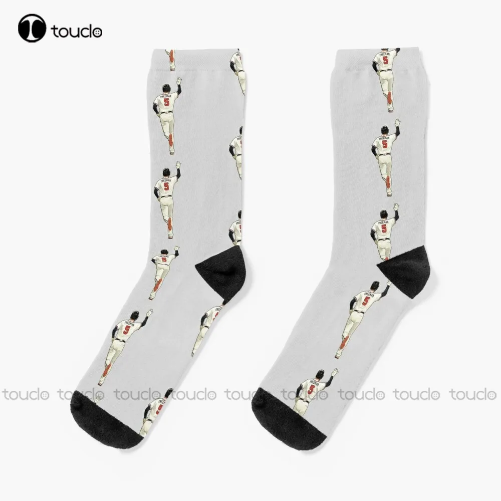 

Freaman Hits Home Run Socks Kawaii Socks Unisex Adult Teen Youth Socks Personalized Custom 360° Digital Print Hd High Quality