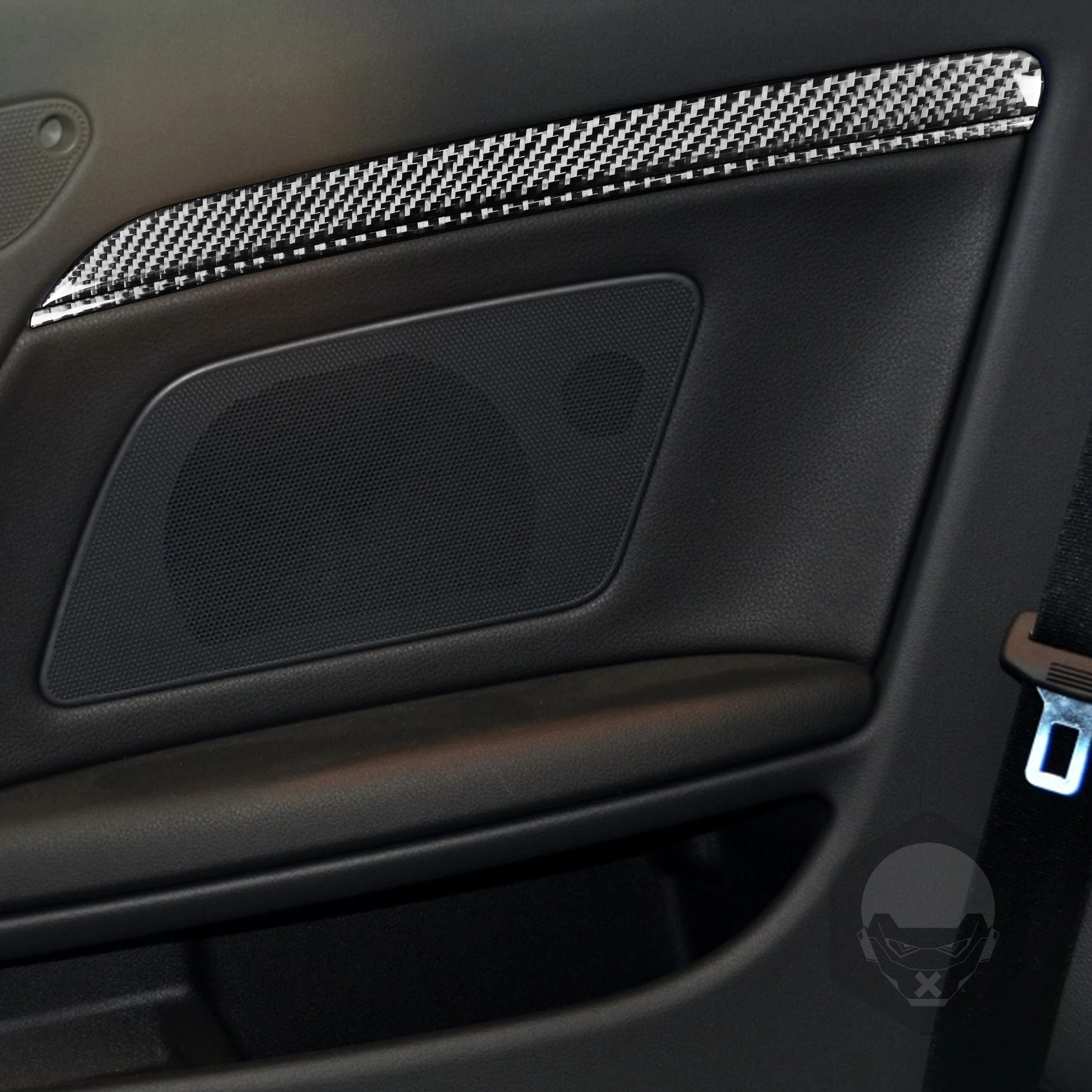 Car Door Trim Interior Carbon Fiber Stickers Door Panel Update Cover Decal For Audi A5 Hard Top 2008-up Car Accessories