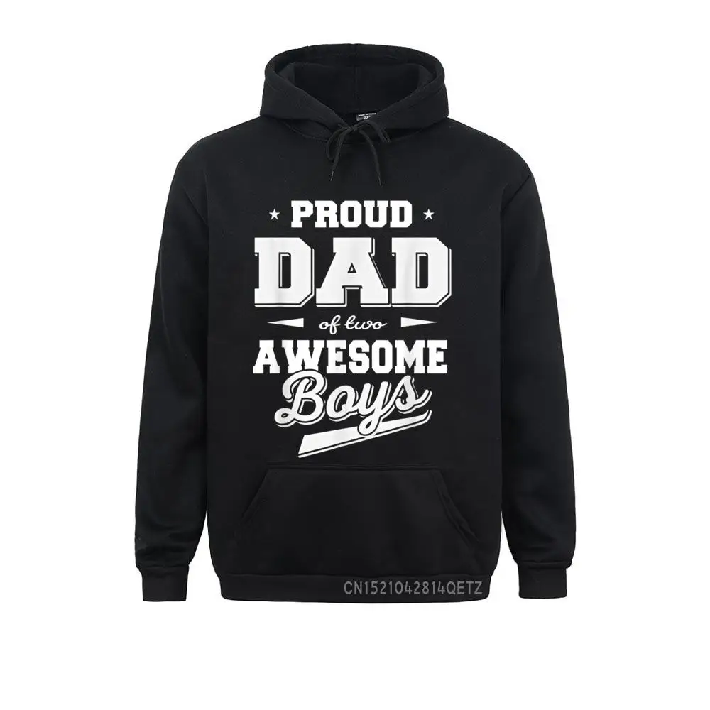 

Printed On Father's Day Proud Dad Of 2 Two Awesome Boys Father Dad Sweatshirts Men 2021 Fall Long Sleeve Sweatshirts Clothes