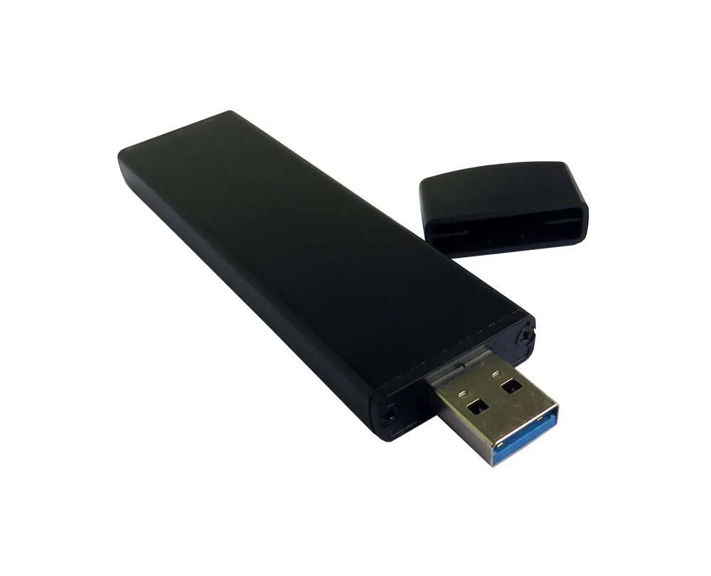 USB Inline B + M M.2 NGFF (SATA) SSD ไปยัง USB 3.0 Hard Disk BOX