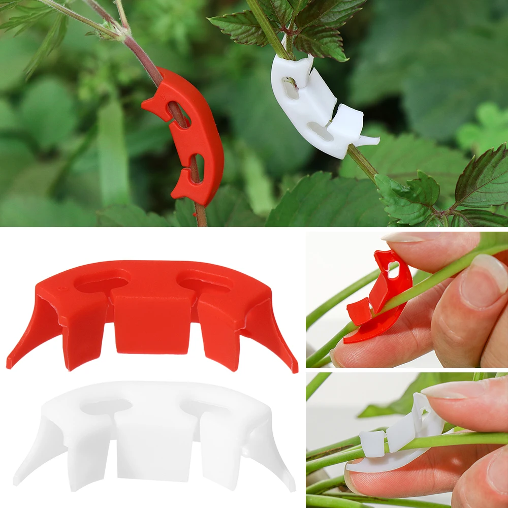 100pcs 90Degree Plant Branches Bender Reuseable LST Clips Low Stress Plant Training Control The Growth Avoid Plants Crowding