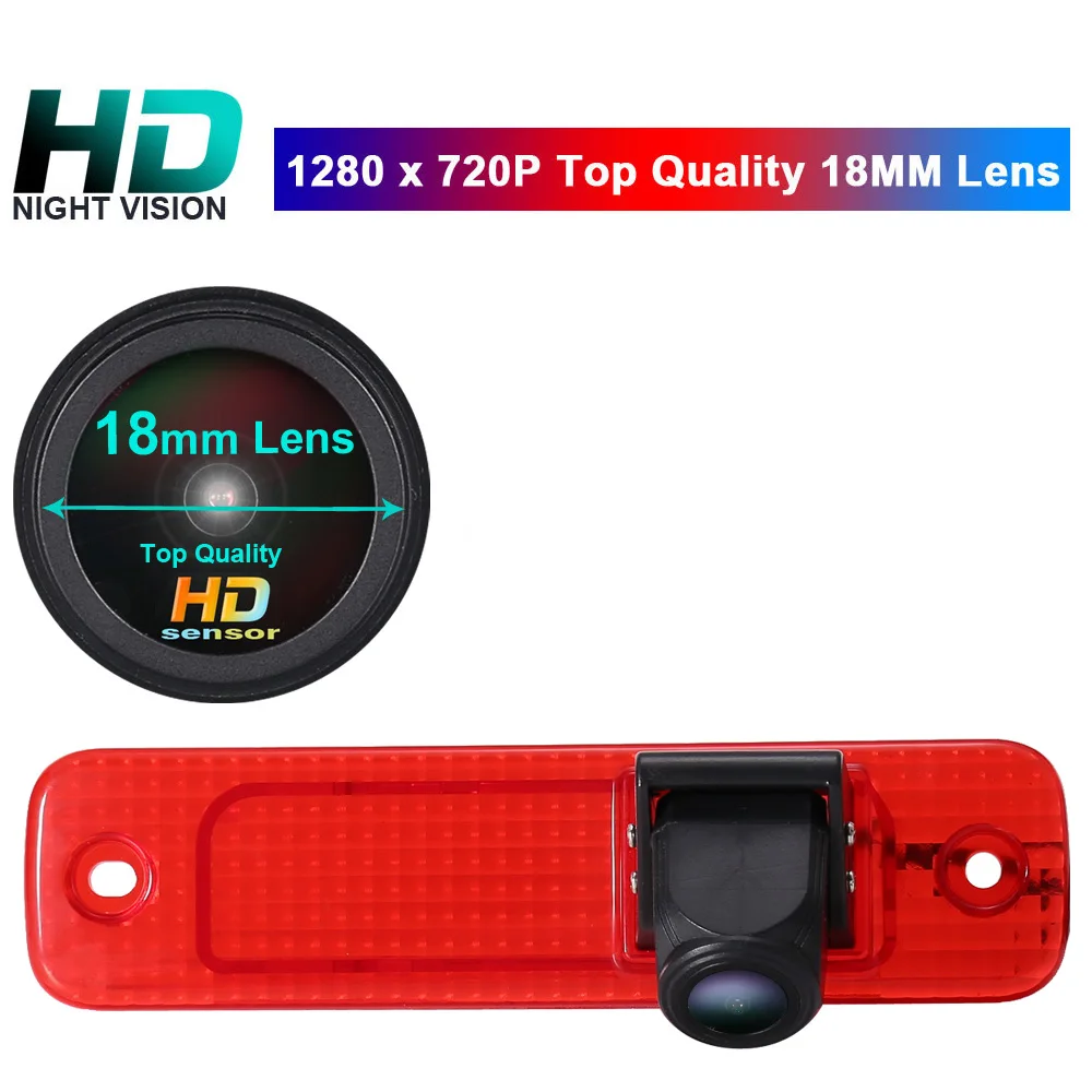 

18mm HD lens car camera for Ford Transit Hecktur transpoter Mk7 Tourneo Furgon MK4 Third stop Brake Lamp Parking Brake Light