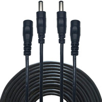 DC 12V Extension Cable White Black 2.1mm*5.5mm 50cm 1m 2m 3m 5m 10m Power Extend Cord Wire For CCTV Router Camera LED Strip