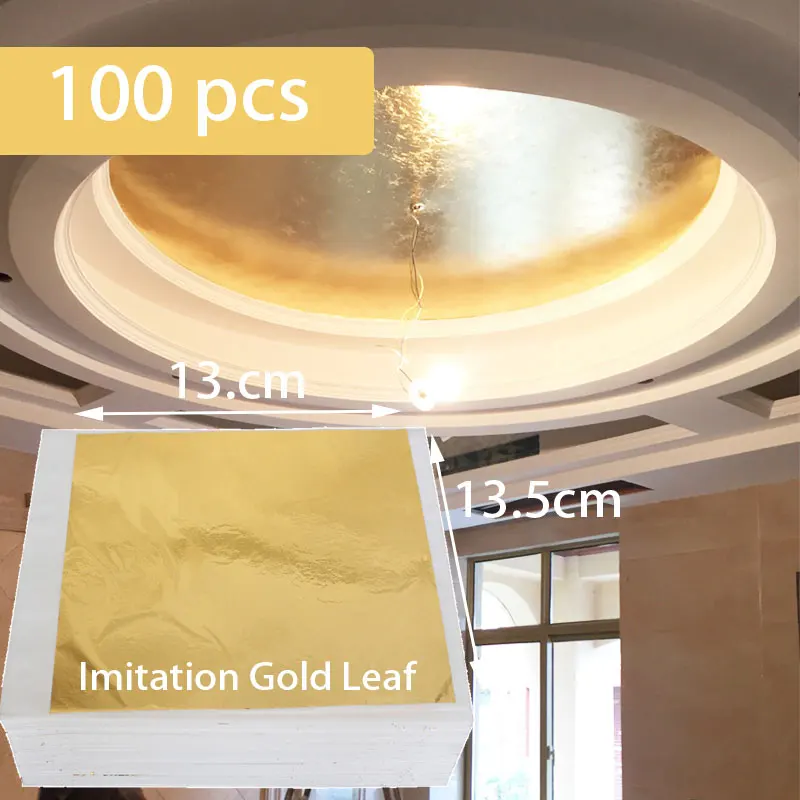 100PCS Taiwan B shiny Imitation gold leaf Gilding Funiture Lines Wall Crafts Handicrafts Gilding Decoration Shiny retro decor