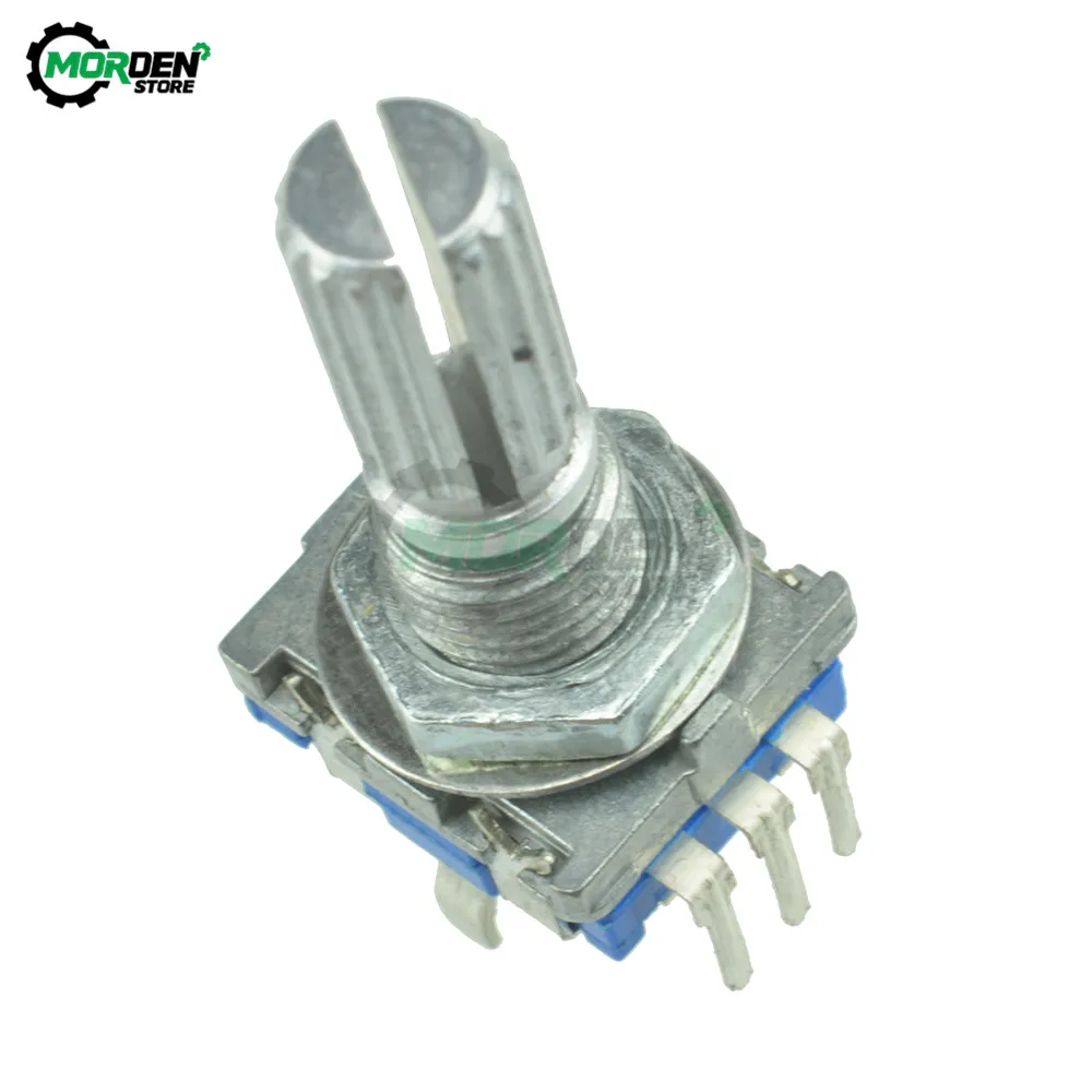 Plum Handle 20mm EC11 Rotary Encoder Coding Switch Digital with Potentiometer 5 Pin Switch