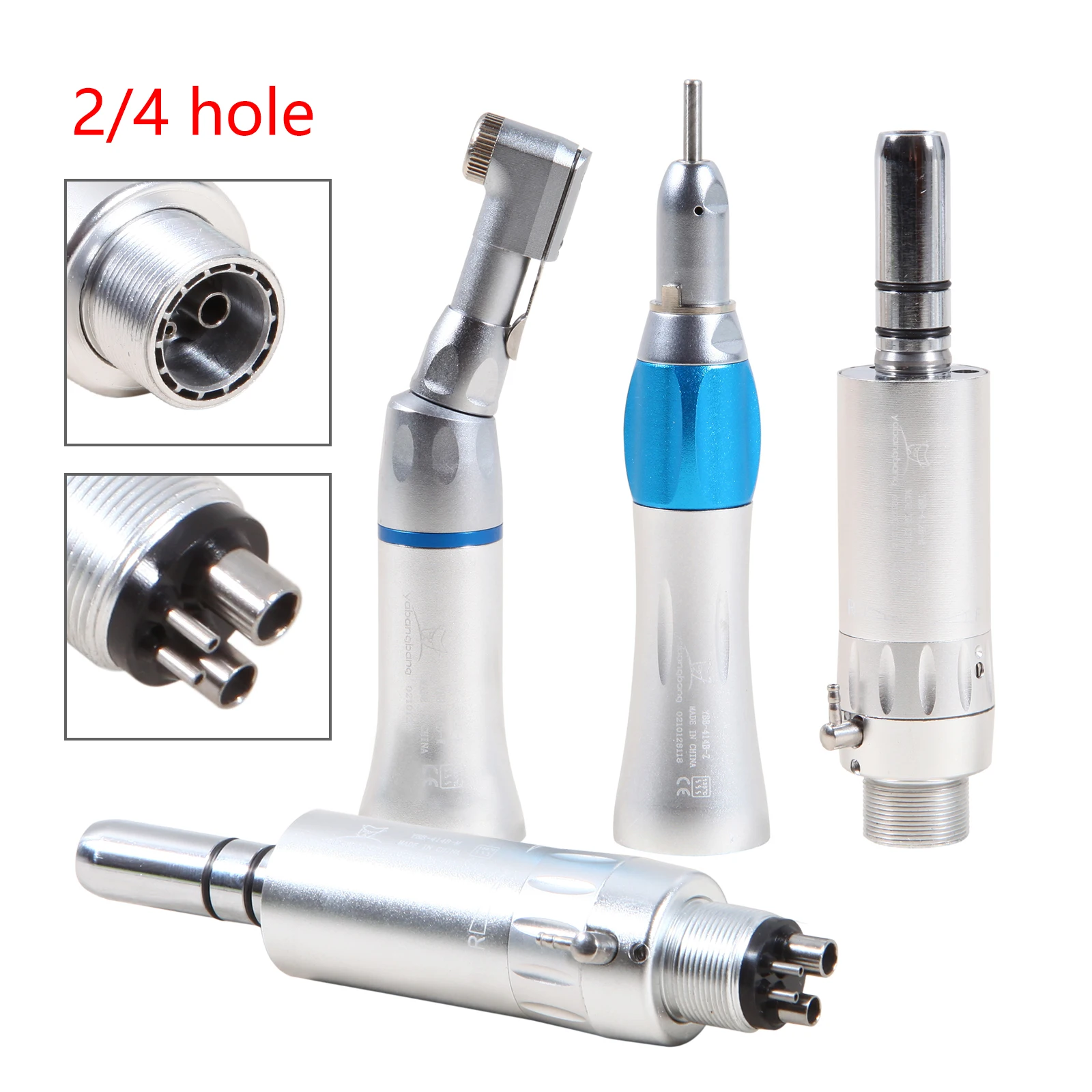 

NSK Style Dental Low Speed Handpiecce Contra-Angle / Straight Nosecone / External Single Spray 2/4 Hole Air Motor