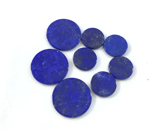 100% Natural Lapis Lazuli Bead Cabochon Round Gem Stone Jewelry Flat Cabochon Ring Face,Flat Bottom,5pcs/lot fress shipping