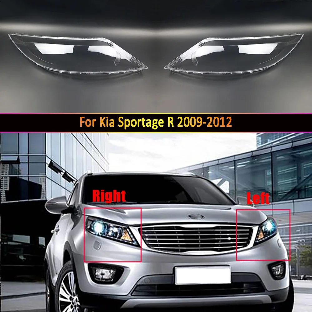 Car Headlamp Lens For Kia Sportage R 2009 2010 2011 2012 Car Replacement Auto Shell Cover