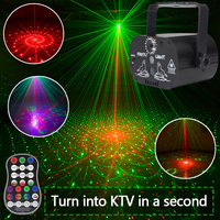 Disco LED Light 60 Patterns RGB Laser Projection Lamp Wireless Controller Effect Stage Lights Home Decotrative Party DJ KTV Ball