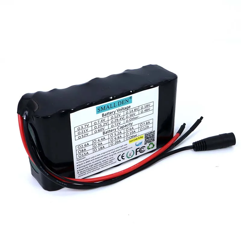 24V 6Ah 7S2P 18650 li-ion Rechargeable battery pack 29.4v 6000mAh electric bicycle moped Balancing scooter+ 29.4V 1A Charger