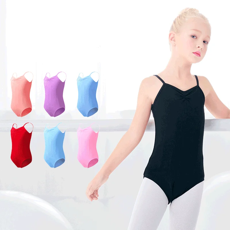 Mädchen Ballett Trikot Kinder Gymnastik Trikots Tanz Bodysuit profession elle Ballett Kostüme offenen Schritt Kind Tanz Leibchen