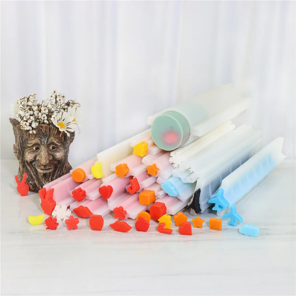 Cat Shaped Silicone Tube Column Mold Handmade Soap Candle Chocolate Loaf Baking Tools for DIY Craft Dessert Party Decoration