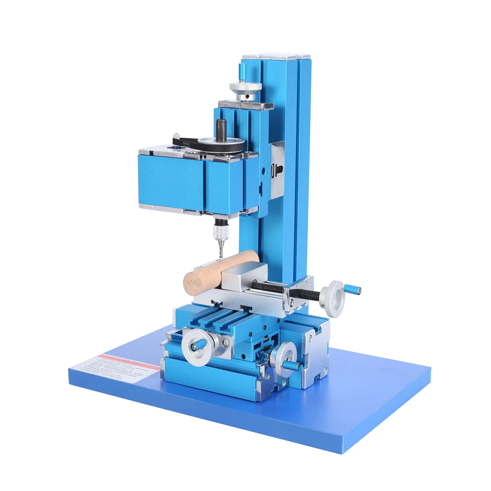 Mini Metal Lathe DIY Miniature Milling Machine Miller 100-240V Woodworking Metal Aluminum Processing Tool Mini Milling Machine