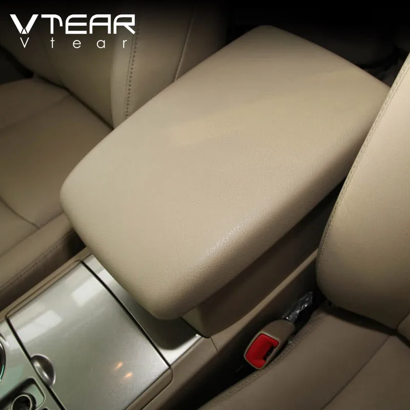 

Vtear Car Armrest Cover Leather Pad Center Console Cushion Cap Styling Accessories Decoration For Toyota Highlander Kluger 2012