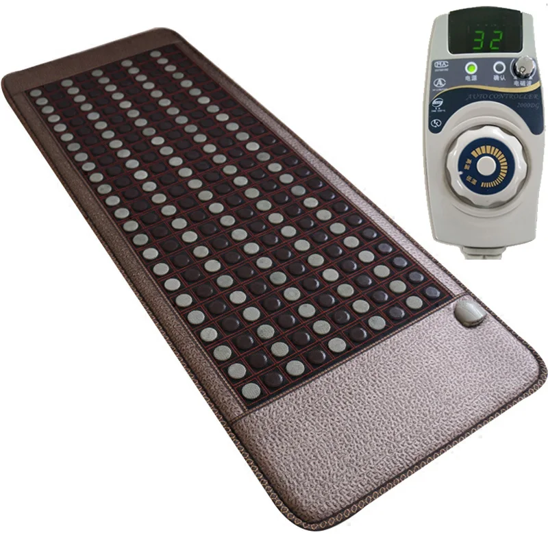 Electric Heated Jade Germanium Stone Massage Mattress Natural Jade bed Tourmaline Stones Sofa Pad Infrared Heating Mat