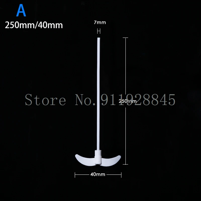 2pcs/lot Lab PTFE Stirring Paddle Stirrer Agitating Aalve Blade Acid and Alkali Resistant Moon Cross Plate Type F4 Mixing Bar