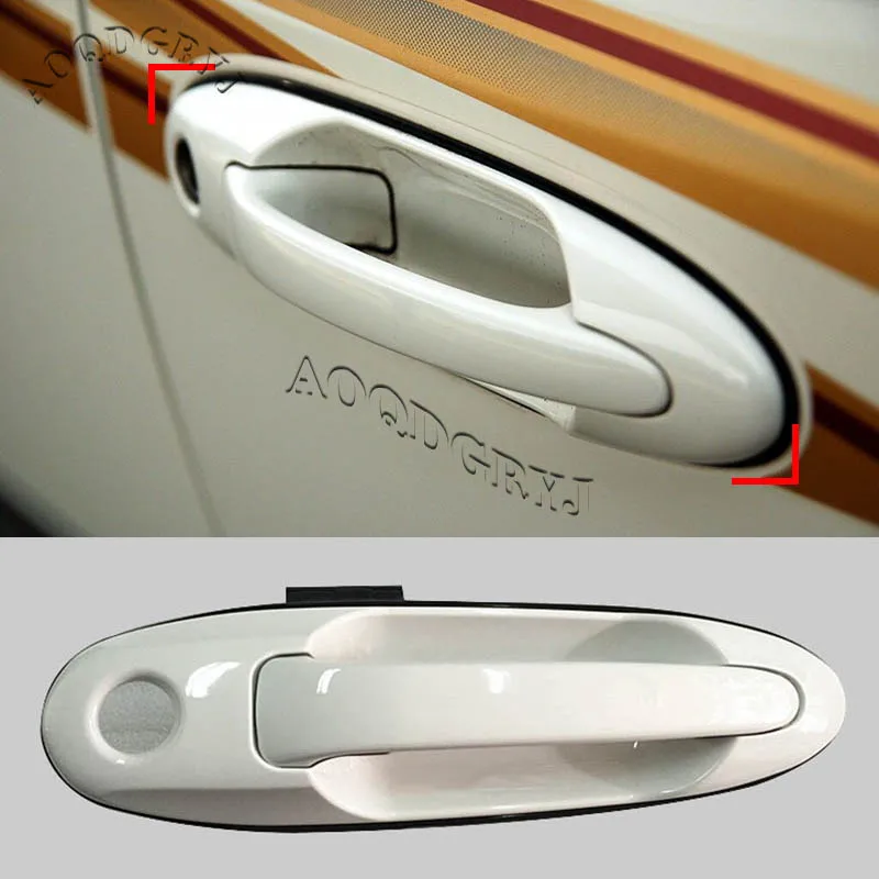 White Painted Car Door Exterior Handles Repair kit 1 Pcs For LEXUS LX470 LC100 4500 98-07