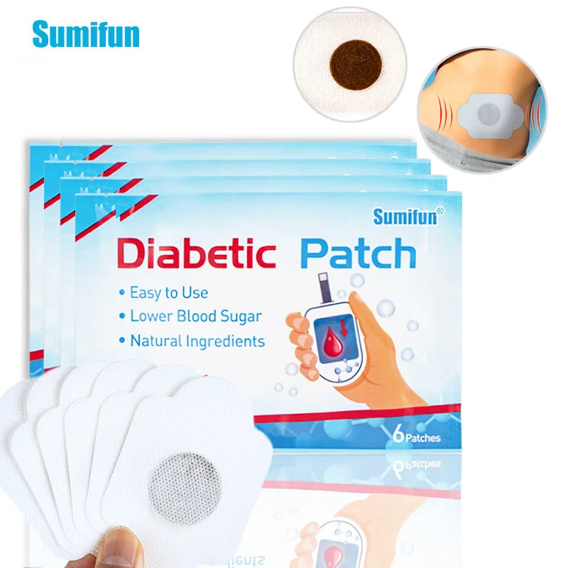 

24Pcs Sumifun New Diabetic Navel Patch Treat Hyperglycemia Diabetes Balance Blood Sugar Clean Blood Vessels Herbal Plaster