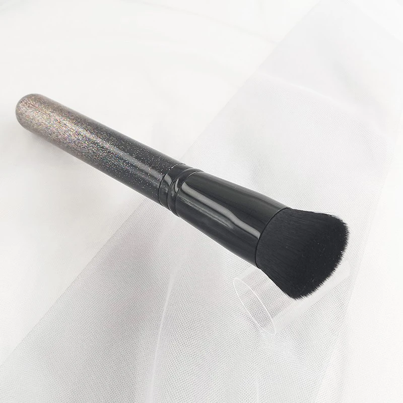 Mais novo m472ses diamante preto angular plana base líquida pincel cosmético bb creme pincéis de maquiagem básica glitter