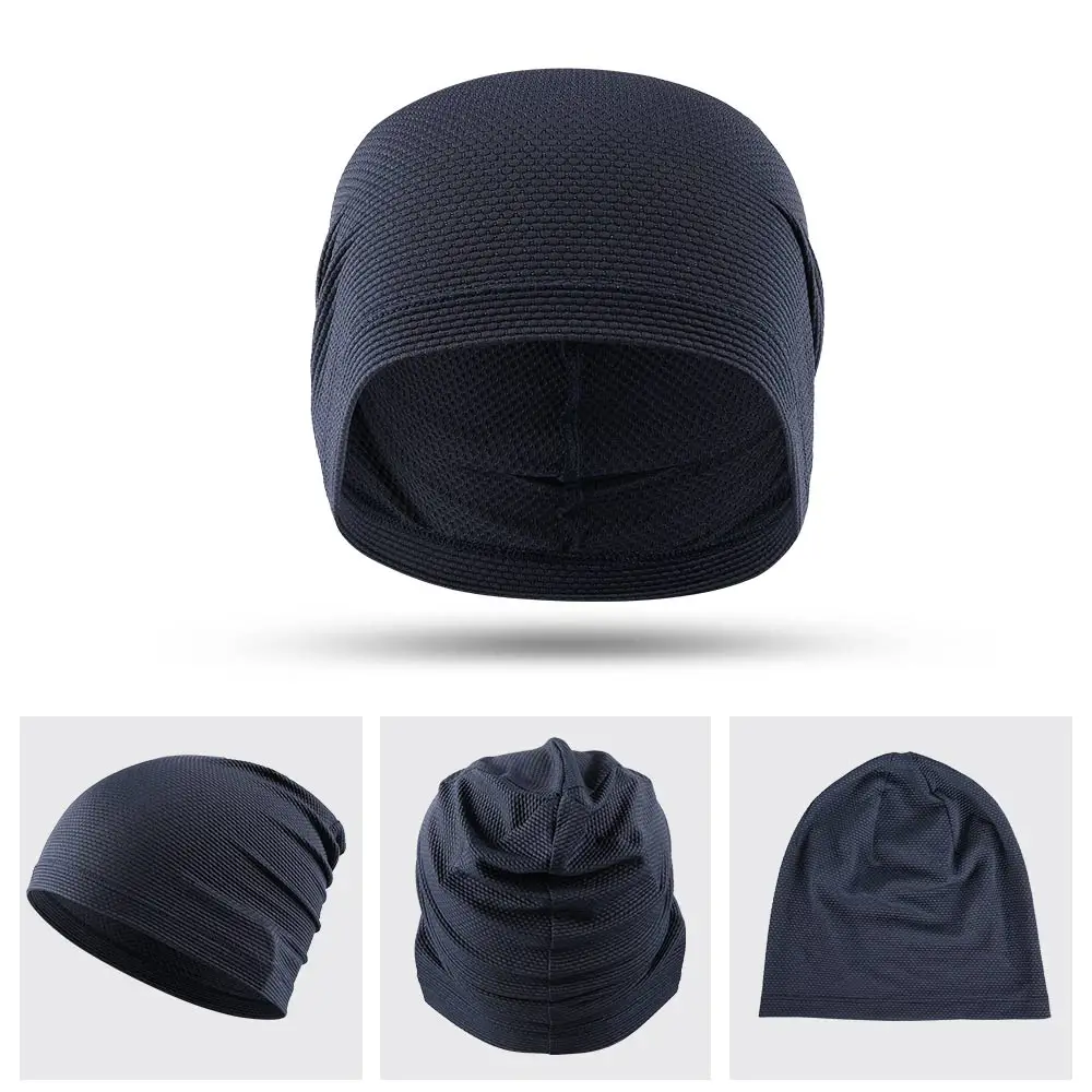 2PCS Schnell trocknende Lauf Caps Sommer Atmungs Kühlen Sport Hüte Outdoor Radfahren Wandern Baseball Skullies Stretchy Beanies Hut – Detail 23