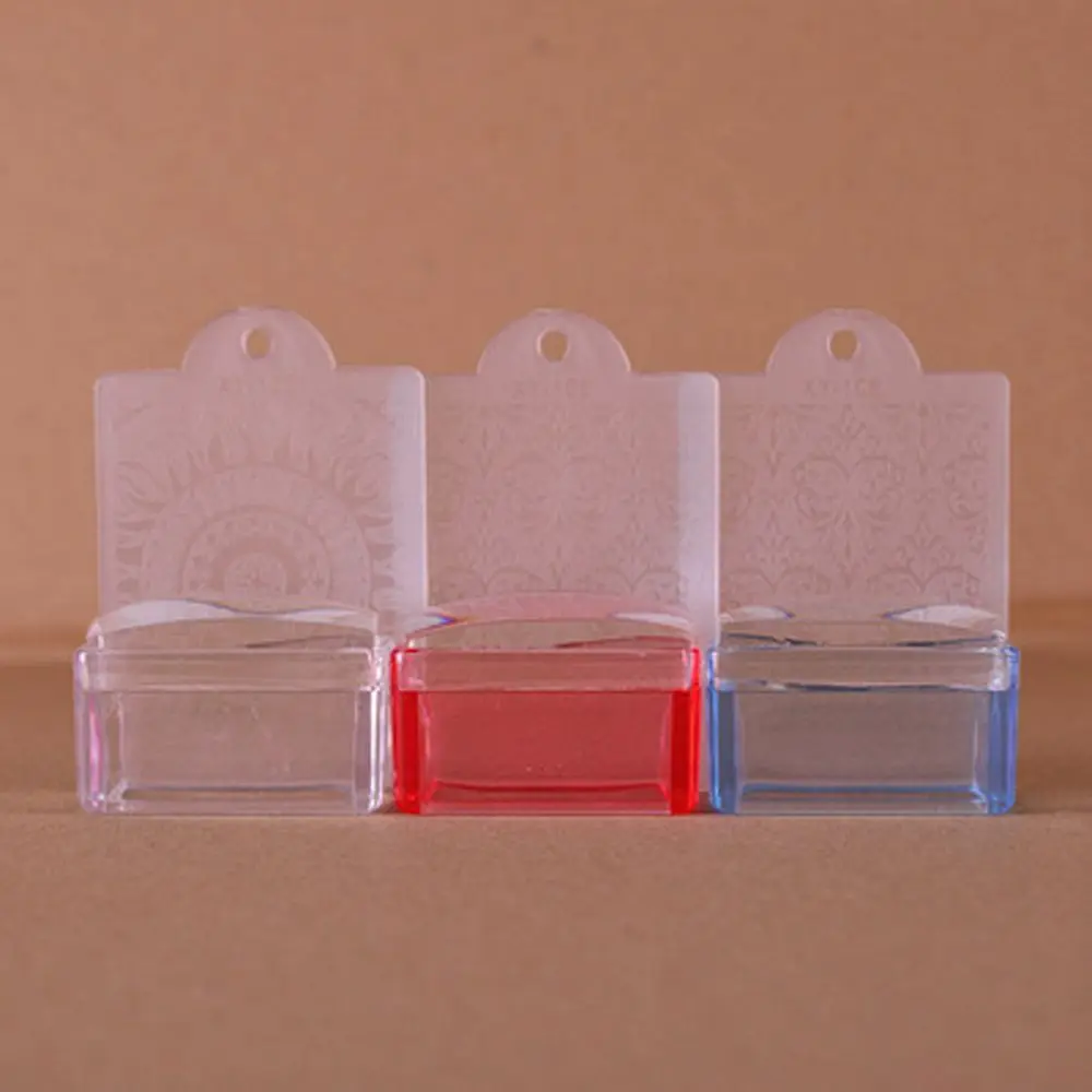 

DIY Polish Design Polish Transfer Template Kits Manicure Scraper Jelly Nail Art Stamper Scraper Set Rectangle Nail Stamper