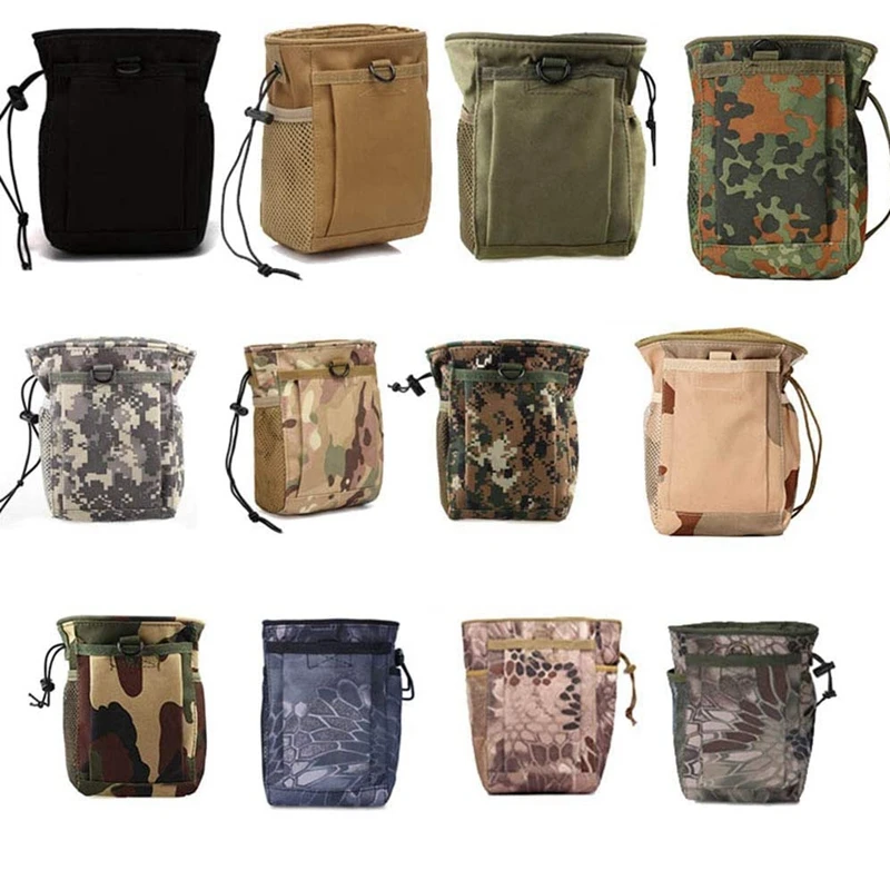 

Outdoor Sports Airsoft Gear Molle Combat Hiking Bag Vest Accessory Camouflage Recycle Pack Tactical Dump Pouch