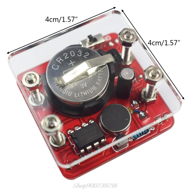 DIY Swing Shaking LED Dice Kit With Small Vibration Motor Diy Electronic Kits Jy23 20 Dropship