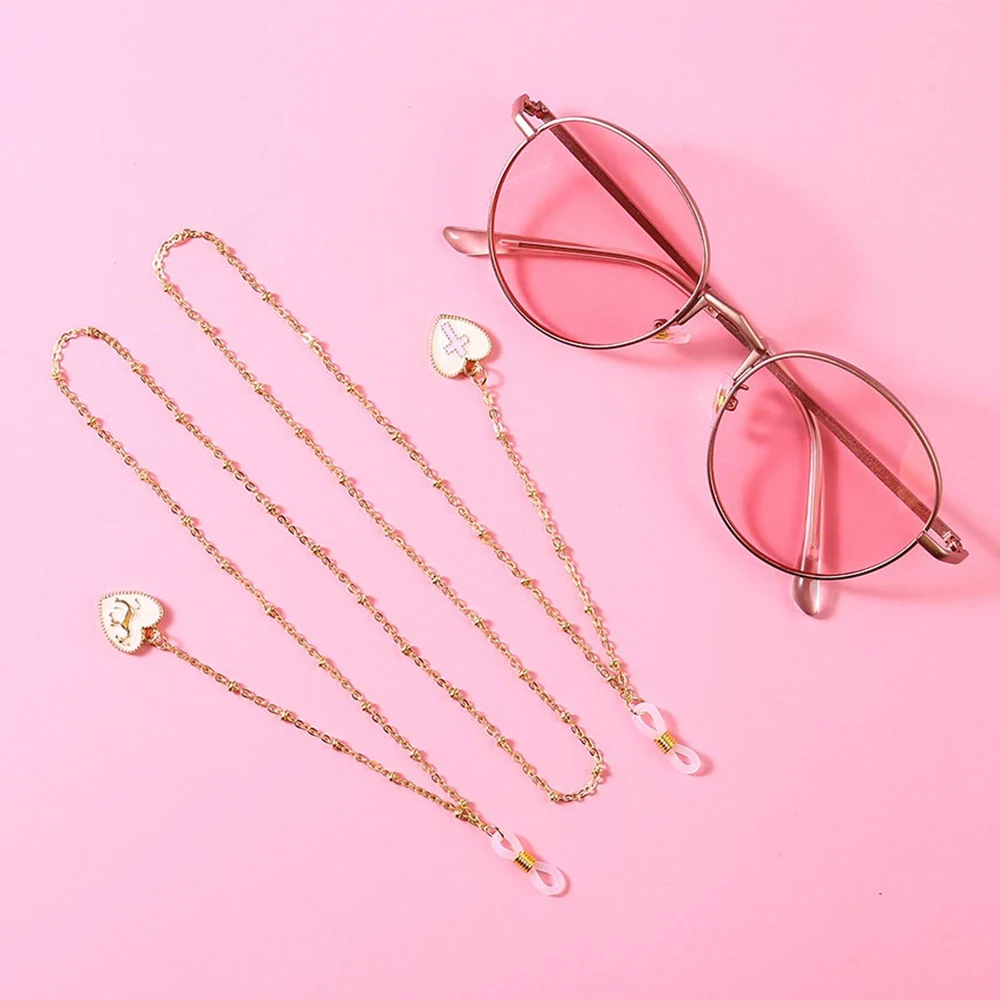 New Fashion Sunglasses Chains Necklace Crystal Beadeds Eyeglasses Chains Non-slip Reading Glasses Holder Eyeglasses Accessories