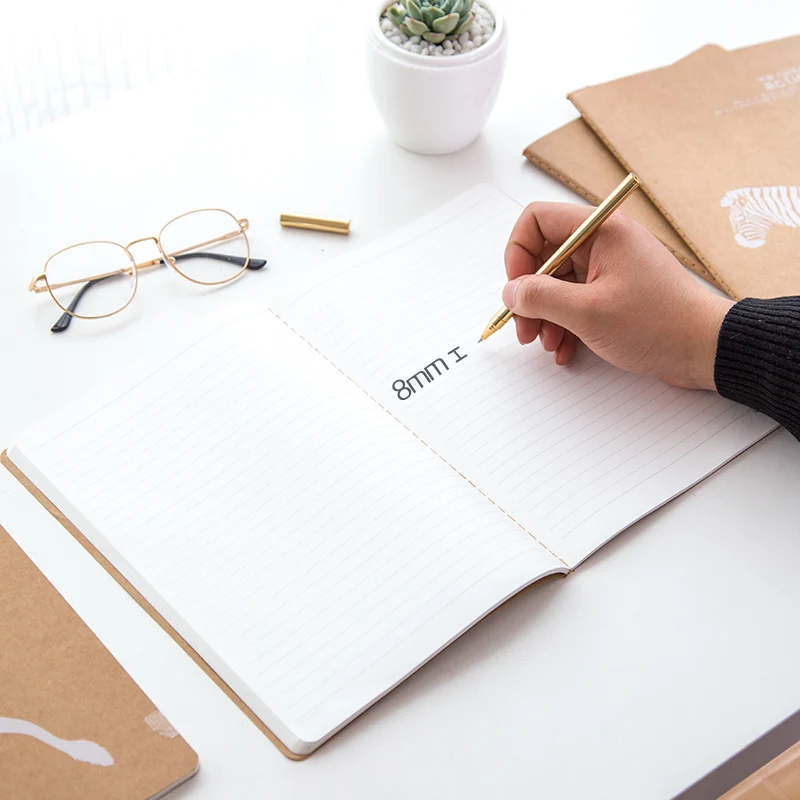 A5 B5 gruby notatnik notatnik obszerny Kraftpaper zwierząt piśmienne niestandardowy notatnik miękka powierzchnia duży notatnik praktyka studencka