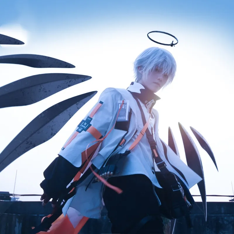 

Arknights cos Executor anime man cosplay High-quality jk college uniform costume full set Top + coat + pants + gloves