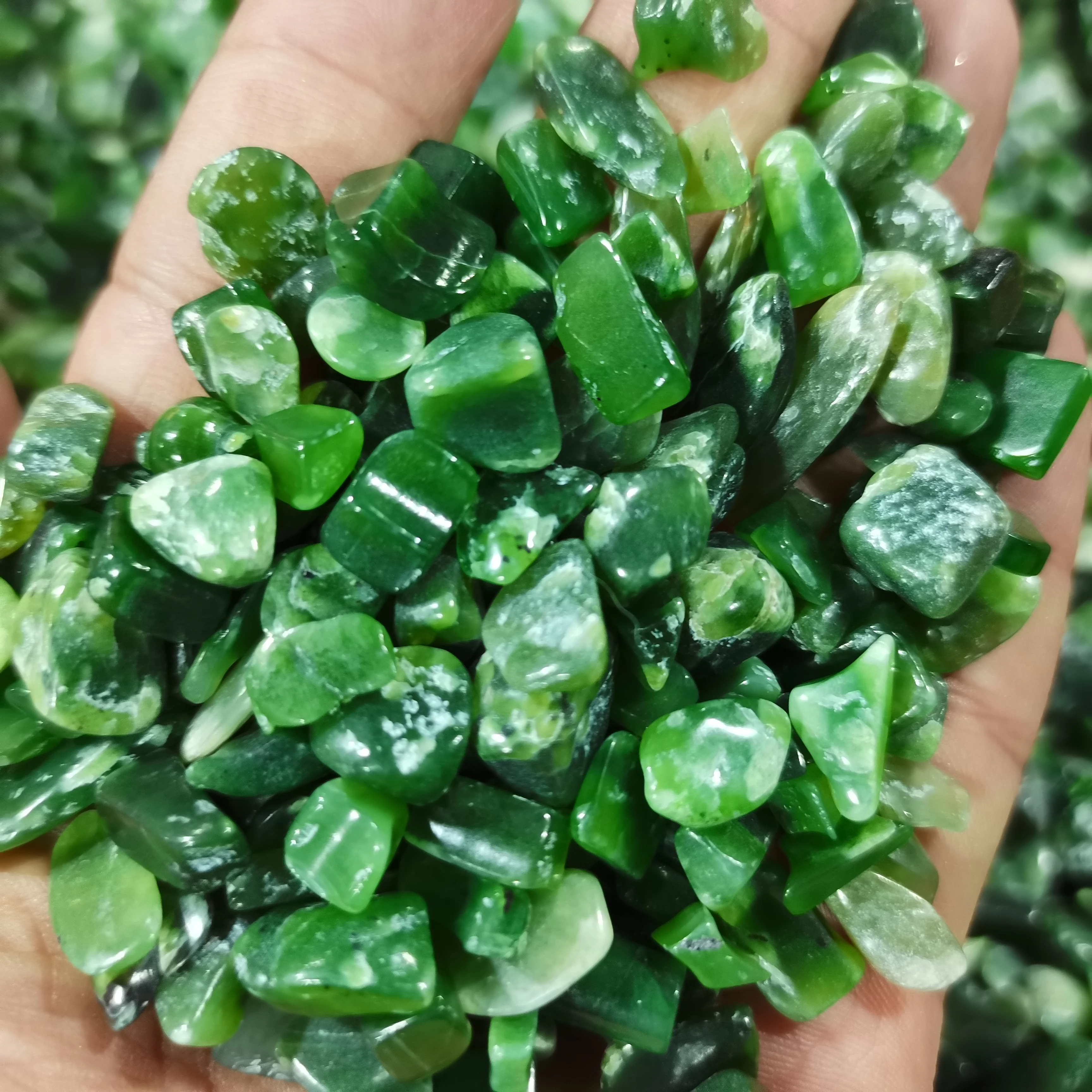 

1000g Bulk Natural Green Jasper Gravel Mineral Crystals Collection Chakra Stones Witchcraft Fish Tanks And Aquariums Decoration